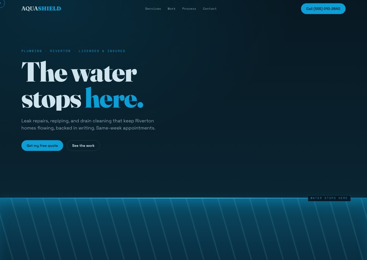 AquaShield &mdash; website