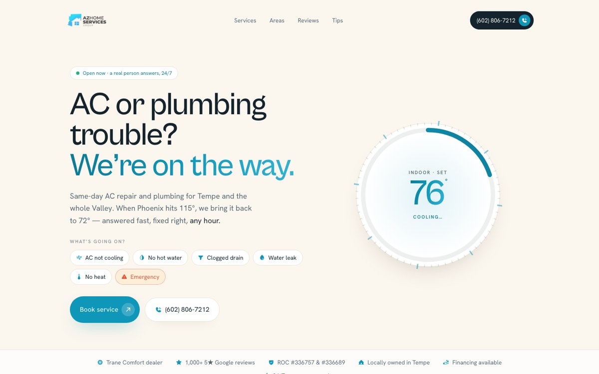 AZ Home Services &mdash; website