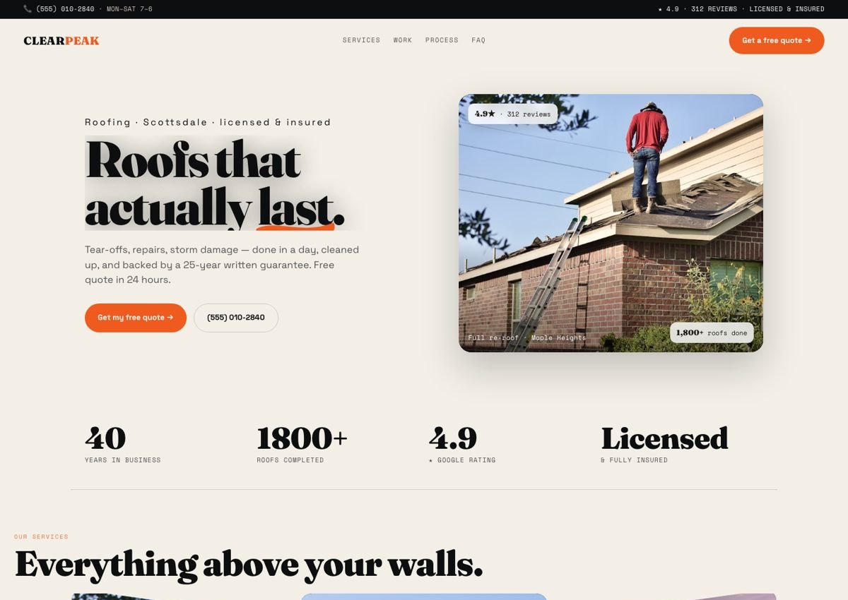 ClearPeak &mdash; website