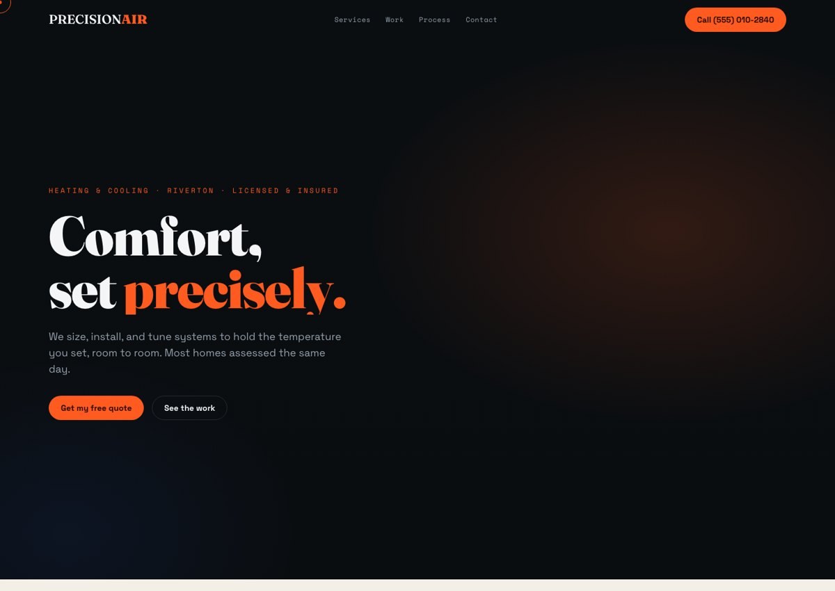 PrecisionAir &mdash; website